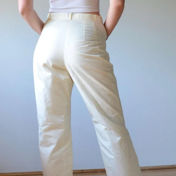 Vintage cream insulated trousers - Picture 5 of 5